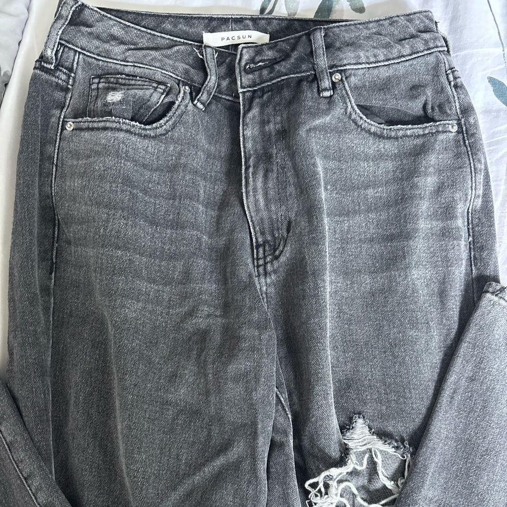 Pacsun Black Ripped Mom Jeans
